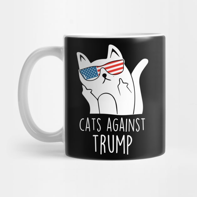 Protest Cat: Cats Against Trump Funny Gift by cotevalentine